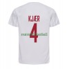 Maillot de Supporter Danemark Simon Kjaer 4 Extérieur Coupe du Monde 2022 Pour Homme